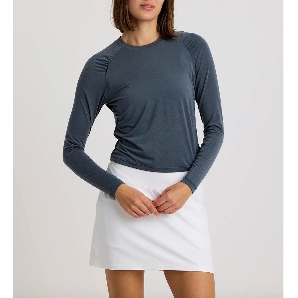 FREE FLY Elevate Lightweight Fitted Long Sleeve in Storm Cloud